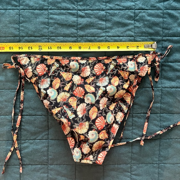 NWT Doen Positano bikini bottom in noir tresors de la mer XL - Picture 6 of 7